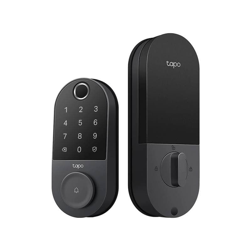 CERRADURA INTELIGENTE WI-FI TP-LINK BLACK 6 ACCESOS HUELLA DIGITAL CARGA USB-C  BATERIA 1 YEAR  IP65 - Imagen 1