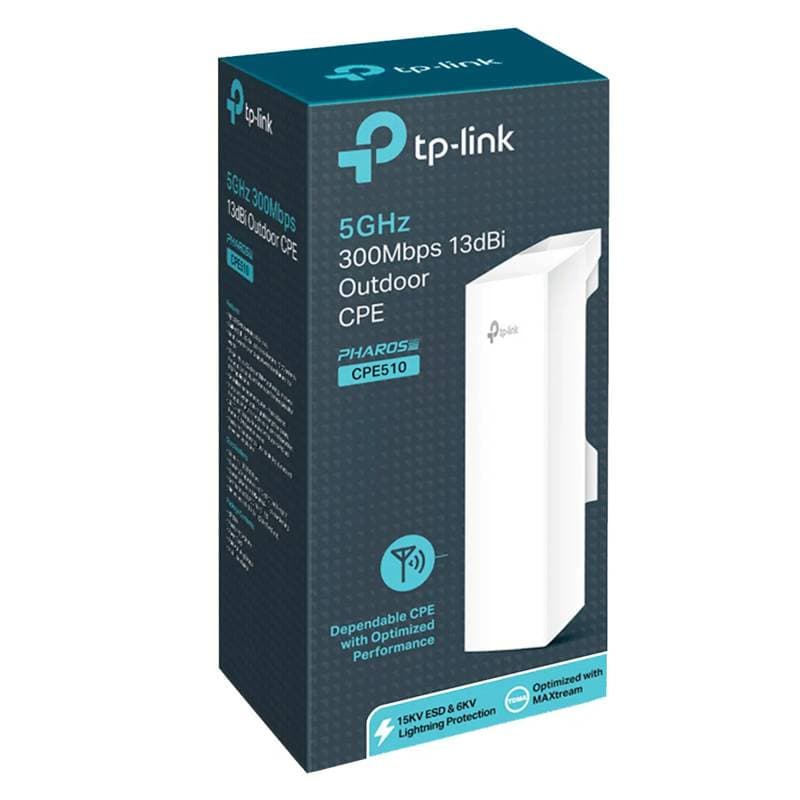 CPE TP-LINK DE EXTERIOR 2.4 GZ 300 MBPS 12 DBI 13 KM CPE220 - Imagen 1