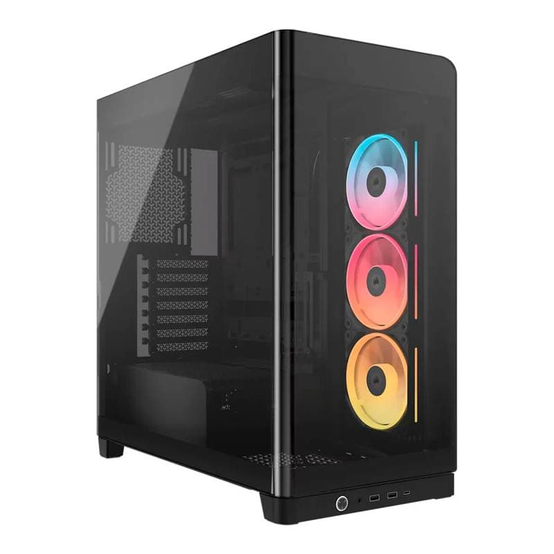 CASE CORSAIR ATX 4500X LX-R  RGB iCUE LINK Panoramic Glass 2USB3.2 HD-Audio Mid-Tower Black - Imagen 1