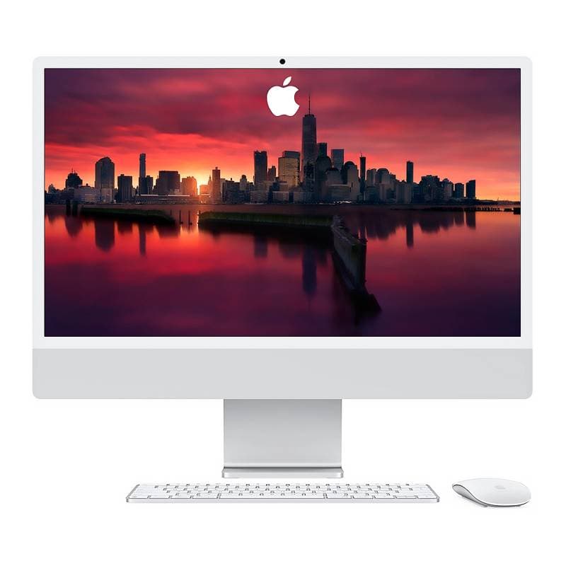 COP. APPLE iMAC  AIO M4 10C-CPU 10C-GPU-16C-NEUT 16GB RAM 1TB-SSD 24Inch BT WIFI CAM. IOS Silver - Imagen 1