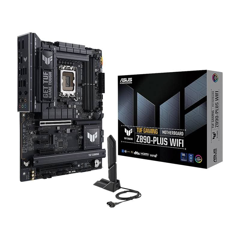 MBO ASUS TUF GAMING Z890-PLUS WIFI Intel Core Ultra LGA1851 DDR5-9066 HDMI 5USB 4m.2- ATX - Imagen 1