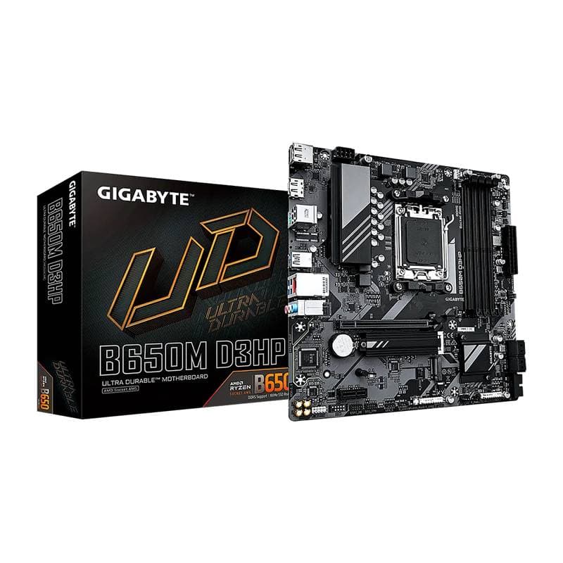 MBO GIGABYTE B650M D3HP AMD AM5 RYZEN 7000 4DDR5 HDMI 2DP PCIE4.0 2M.2 4USB-TYPE-C MATX - Imagen 1
