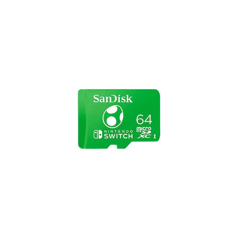 Memory microSDXC SANDISK 64GB UHS-I for NINTENDO Swtich Speed Up to 100MBs - Imagen 1