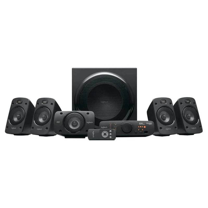 PARLANTE LOGITECH Z906 5.1 NEGRO SUBWOOFER SONIDO ENVOLVENTE THX 500RMS 3.5MM RCA DIGITAL - Imagen 1
