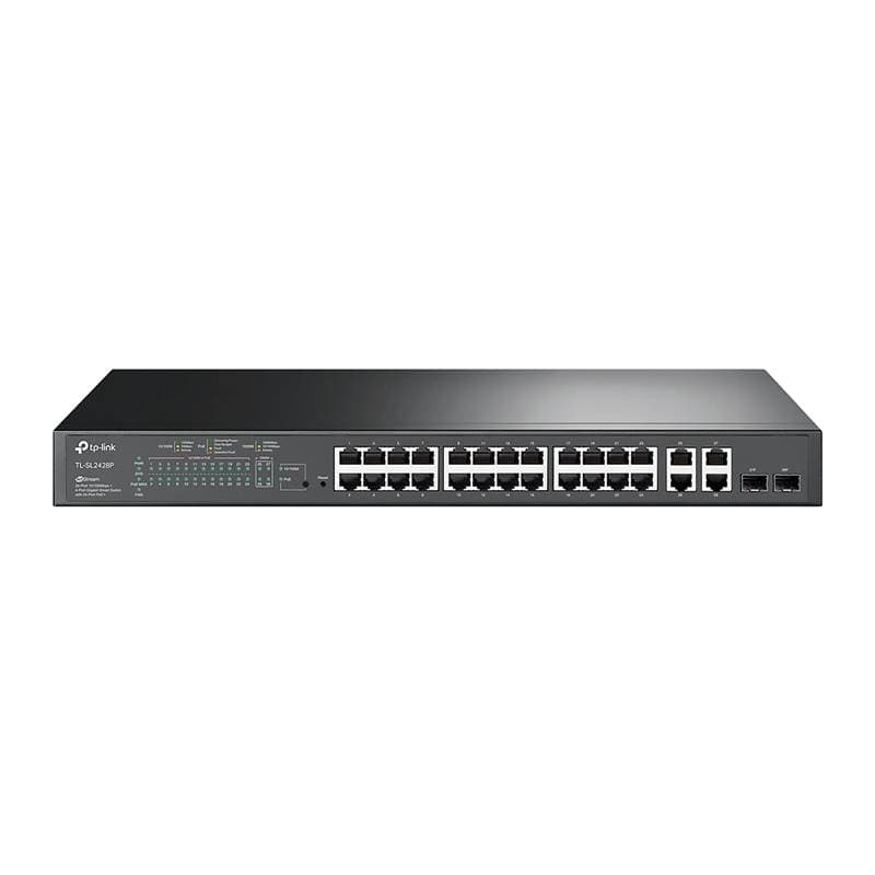 SWITCH TP-LINK SL2428P Omada Smart 24P PoE Plus 10-100Mbs 4P Gigabit - Imagen 1