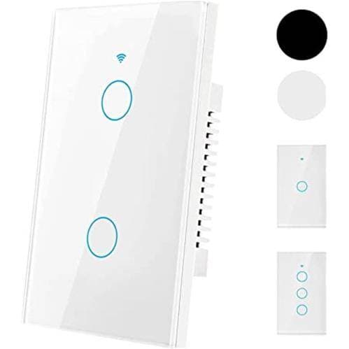 Switch De Luz Táctil Smart 2 Canales Wifi Teclam - Imagen 1