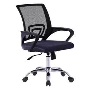 SILLA DE OFICINA COLOR NEGRA SN-EM - Imagen 1