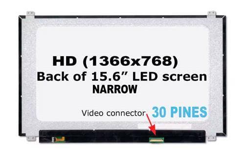 Pantalla 15.6 Led Slim 30 Pines Hd(1366*768) Narrow Ips Sin Soportes - Imagen 1