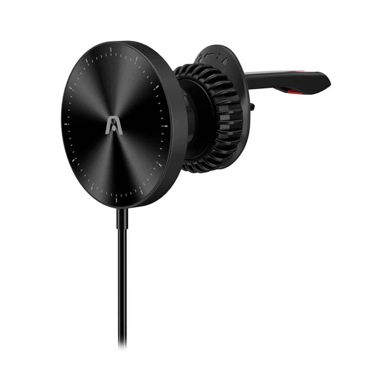 CAR MOUNT ARGOM WIRELESS FAST CHARGER MAGNETIC M4 NEGRO - Imagen 1