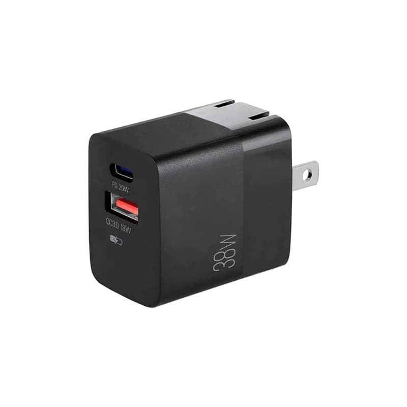 CARGADOR DE PARED ARGOM 38W PRO PD TYPE-C USB ARG-AC-0122BK BLACK - Imagen 1