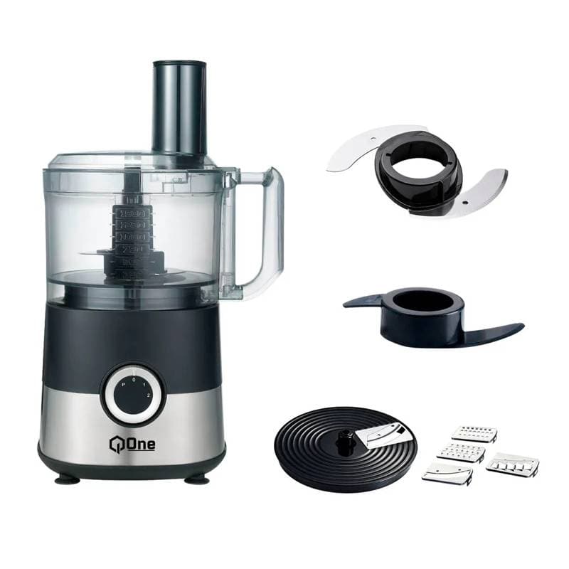Procesador de Alimentos Q-One 7 in 1 Black Silver - Imagen 1
