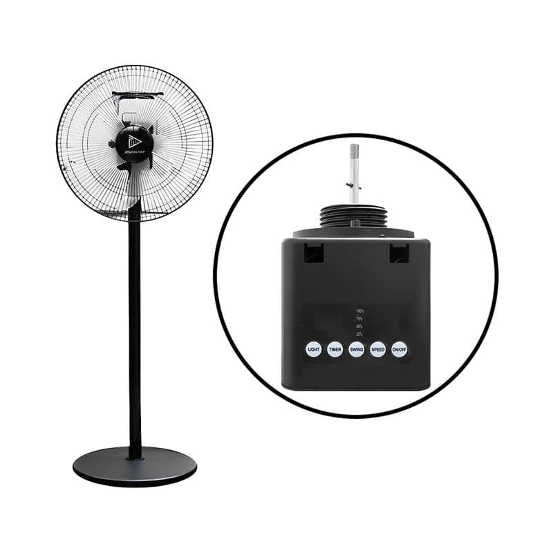 VENTILADOR RECARGABLE 16Pulgadas Recargable LED Duracion Batr. 3.5H Full Carga - Medio Bajo 40H - Imagen 1