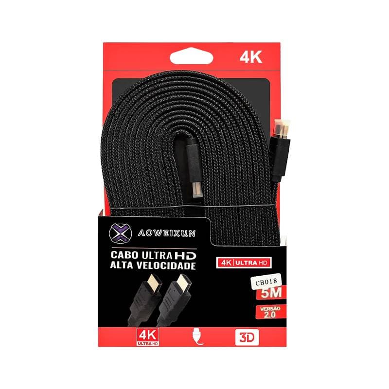 CABLE INT. HDMI 5.0MT 4K - Imagen 1