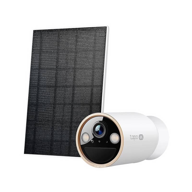 CAMARA TP-LINK TAPO C460 KIT TIPO BALA PANEL SOLAR EXT 8MP FIJA VIS. NOCT COLOR WI-FI BIDIRE 512GB - Imagen 1