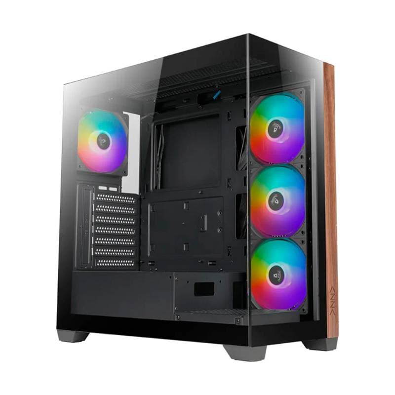 CASE AZZA Neptune AZ-491 Gaming Vidrio-Templado Left Side USB2.0 USB3.0 RGB Mid Tower Black - Imagen 1