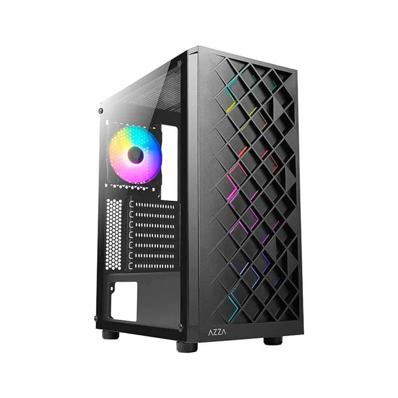 CASE AZZA CSAZ-280B SPECTRA GAMING MID-TOWER ATX TEMPERED GLASS BLACK - Imagen 1