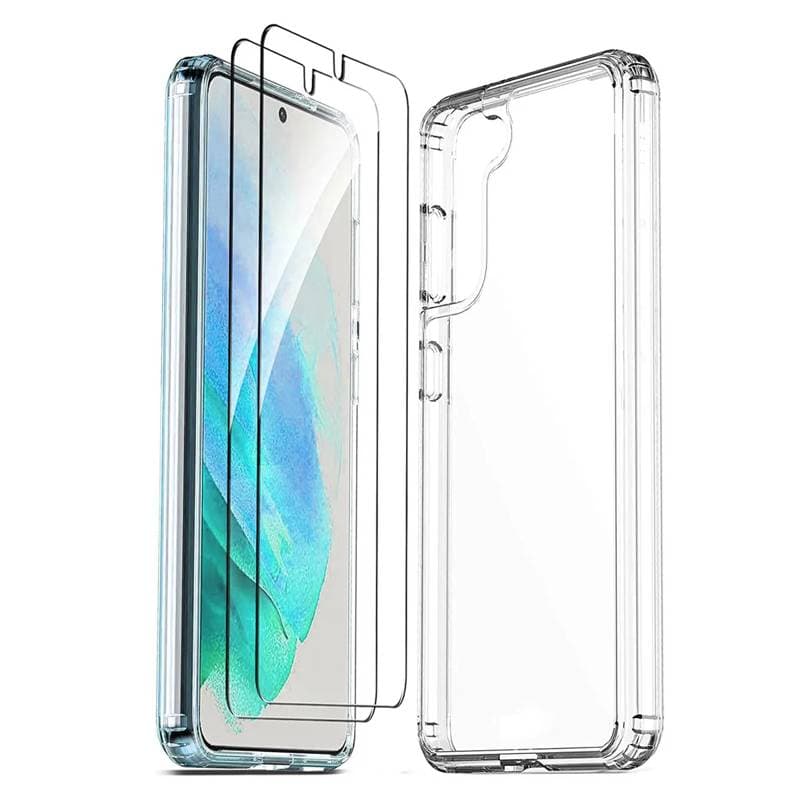 CASE PARA CELULAR SAMSUNG GALAXY S21 6.2INCH-3 PROTECTOR PANTALLA TRANSPARTENTE - Imagen 1