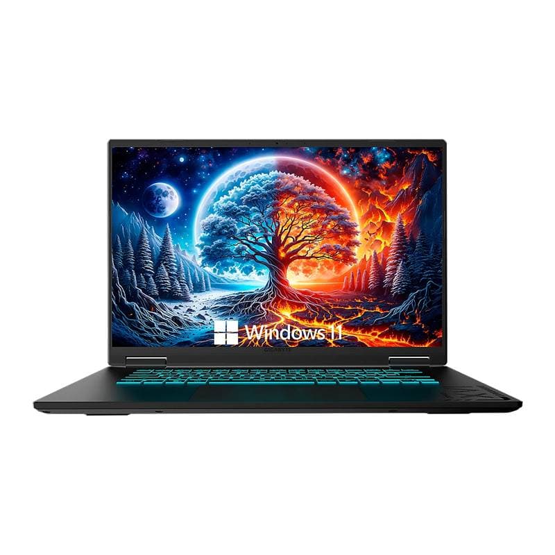 NOT. GIGABYTE GAMING A16 AMD Ryzen 7 260 16GB-DDR5 512GB-SSD 16Inch RTX-5050-8GB EFI-SHELL Black - Imagen 1