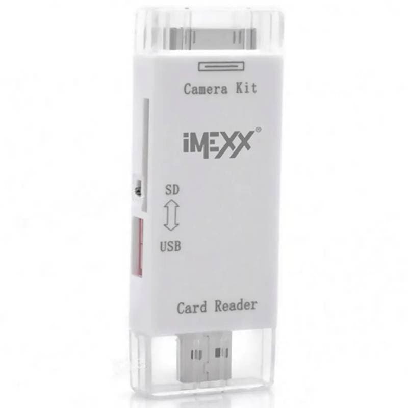 CARD READER IMEXX USB AND CAMARA FOR IPAD 2-3 - Imagen 1