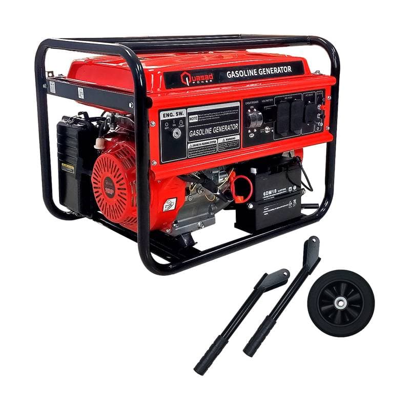 GENERADOR ELECTRICO QUASAD QP-7500E Rated Output 6.0kw Max. Out. 6.5kw 100-220V - Imagen 1