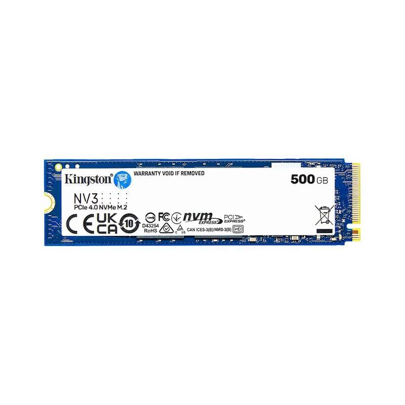 SSD KINGSTON 500GB M.2 2280 SNV3S-500G PCIe 4.0 x 4 NVMe 5000-3000MB-s NAND 3D - Imagen 1