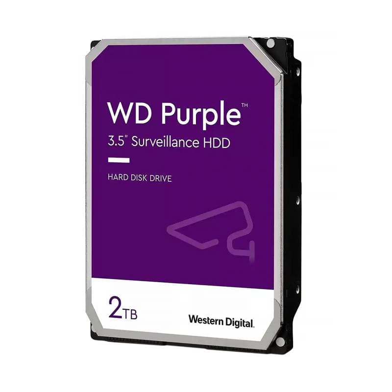 DISCO DURO WESTERN DIGITAL INTERNO 2TB 5400RPM 3.5INC.24-7 256MB CACHE 3Y PURPLE - Imagen 1