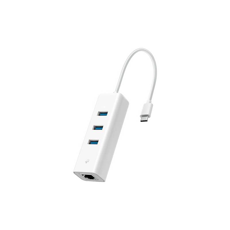 ADAPTADOR TP-Link USB-C a Ethernet Gigabit con HUB de 3 Puertos USB-3.0 - Imagen 1