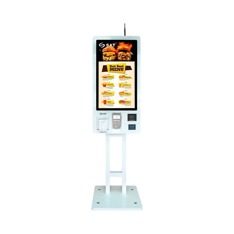 KIOSKO SAT TRANSACCIONAL Intel I5 8GB 128GB 32Inch Wifi RJ45 Imp. Termica Lector Barras WC NFC - Imagen 1