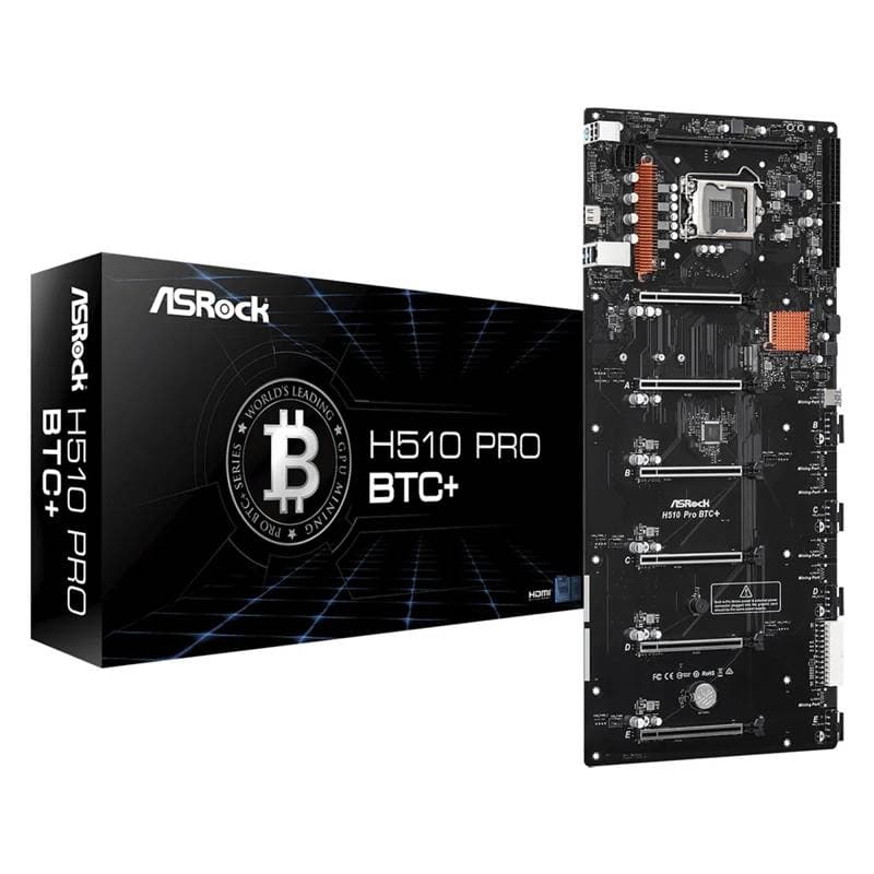 MBO ASROCK H510 PRO BTC PLUS 11VA. LGA1200 DDR4 HDMI 6PCI-EX3.0 M.2 2USB3.2 - Imagen 1