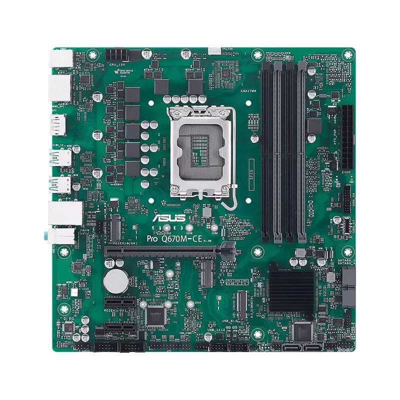 MBO ASUS PRO Q670M-CE-CSM 14VA LGA1700 4DDR5 HDMI 2DP 2M.2 4USB-3.2 2USB-A PCIE4.0 mATX - Imagen 1