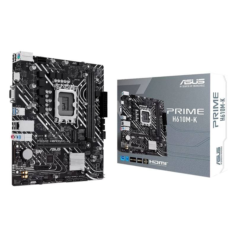 MBO ASUS PRIME H610M-K 13VA LGA1700 2XDDR5-5600 HDMI M.2 USB3.2 PCIE4.0 MATX - Imagen 1
