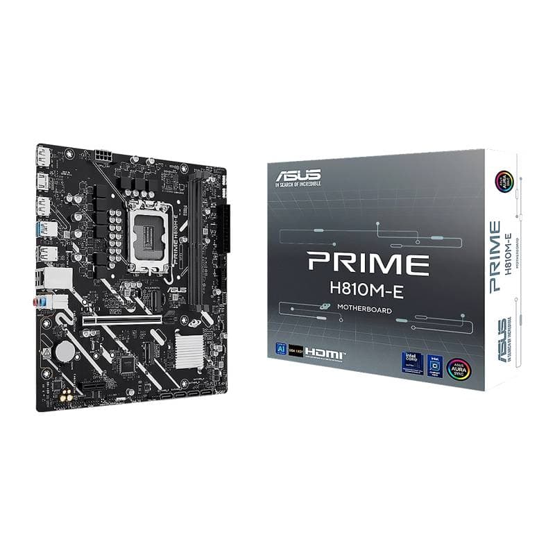 MBO ASUS H810M-E Intel Core Ultra LGA1851 2xDDR5-6400 HDMI 2xDP 2M.2 9USB PCIe4.0 micro ATX - Imagen 1