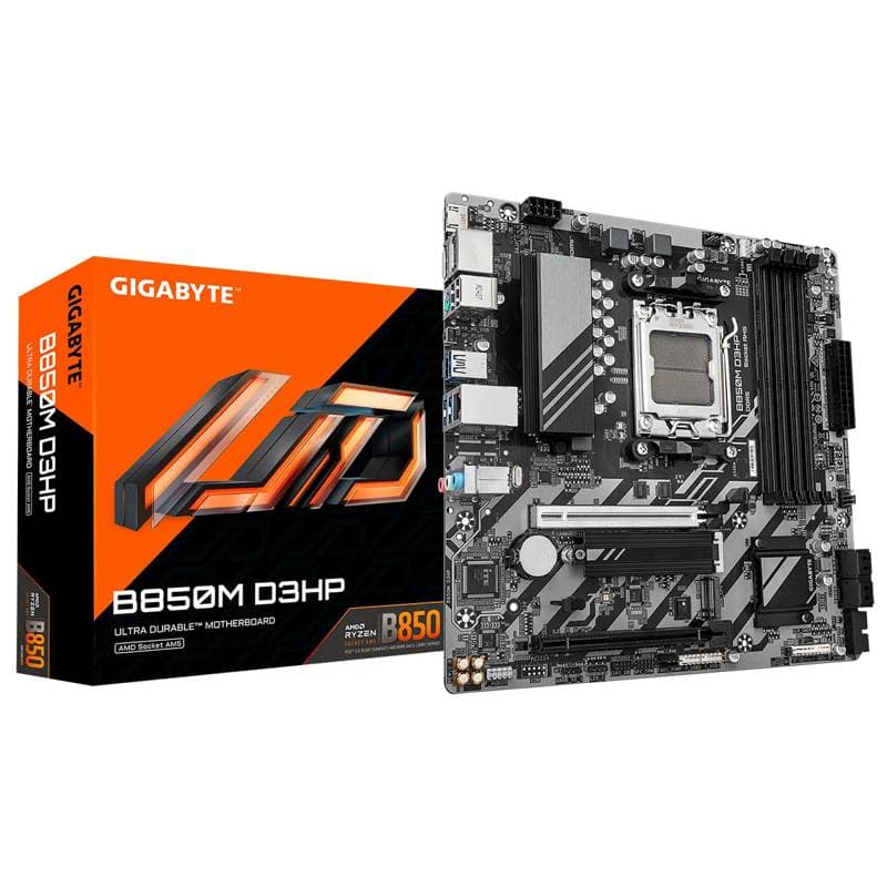 MBO GIGABYTE B850M D3HP AM5 Ryzen 9000 4DDR5-8200 2DP HDMI 2M.2 USB3.2 PCIe 5.0 micro-ATX - Imagen 1
