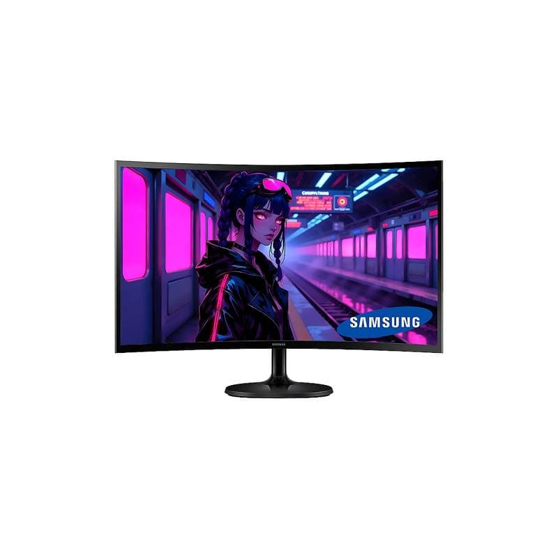 MONITOR SAMSUNG Gaming Essential S3 6GD 24Inch Curved Full-HD 100Hz 4GTG D-Sub HDMI Black - Imagen 1
