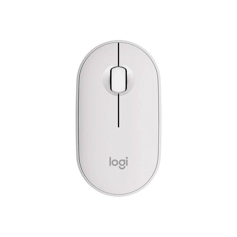 MOUSE LOGITECH M350S PEBBLE 2 BLANCO SILENCIOSO MINIMALISTA BLUETOOH MULTIDISPOSITIVO 4000DPI - Imagen 1