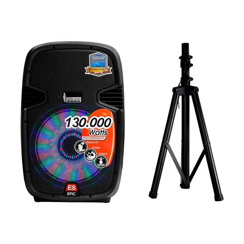 PARLANTE ES-MD EPIC 15 LED 15INCH 130000 WATTS NEGRO - Imagen 1