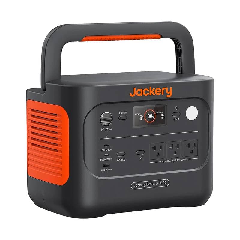 Portable Power Station Jackery 1000 v2 1070Wh LiFePO4 Battery 1500w AC-100W USB-C Panel Solar-Inc - Imagen 1