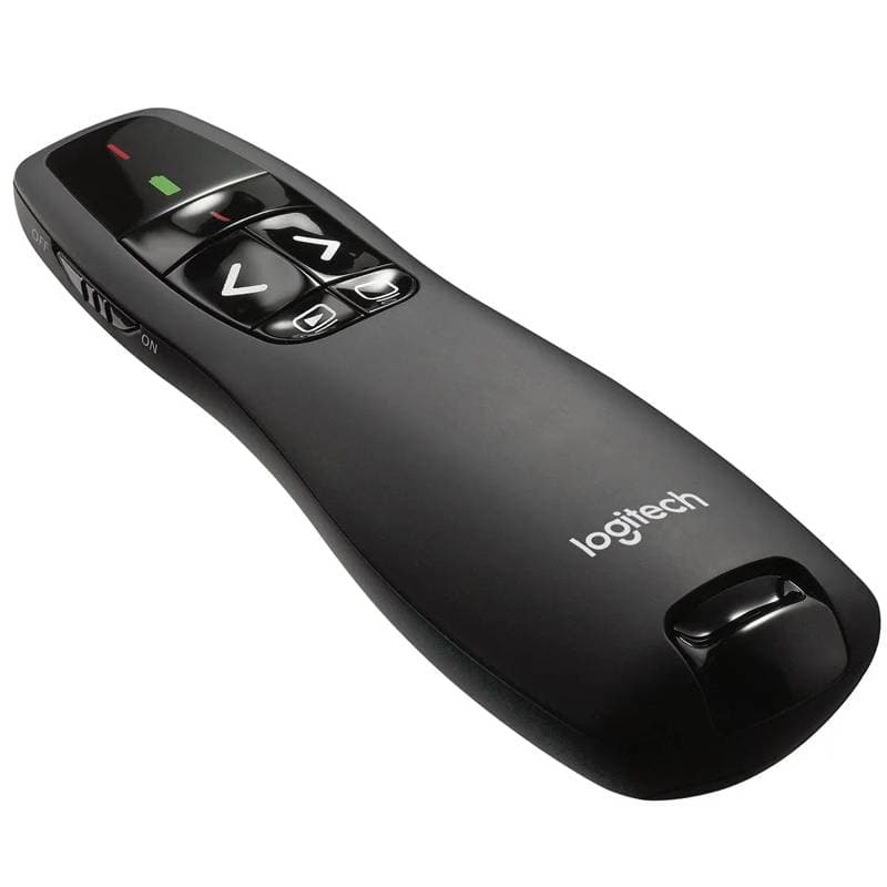 PUNTERO LOGITECH R400 NEGRO USB-PLUG AND PLAY-LUZ ROJA-RADIO 15 METROS - Imagen 1