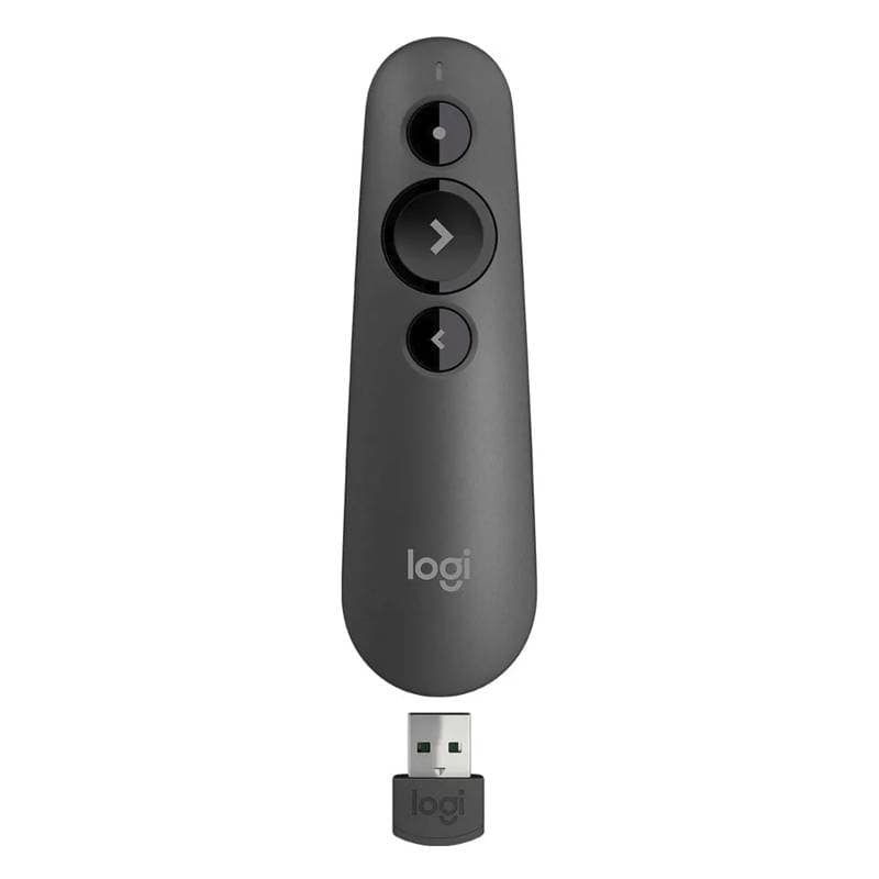 PUNTERO LOGITECH PROFESIONAL R500S LASER DOBLE CONECT. BT-USB NEGRO - Imagen 1
