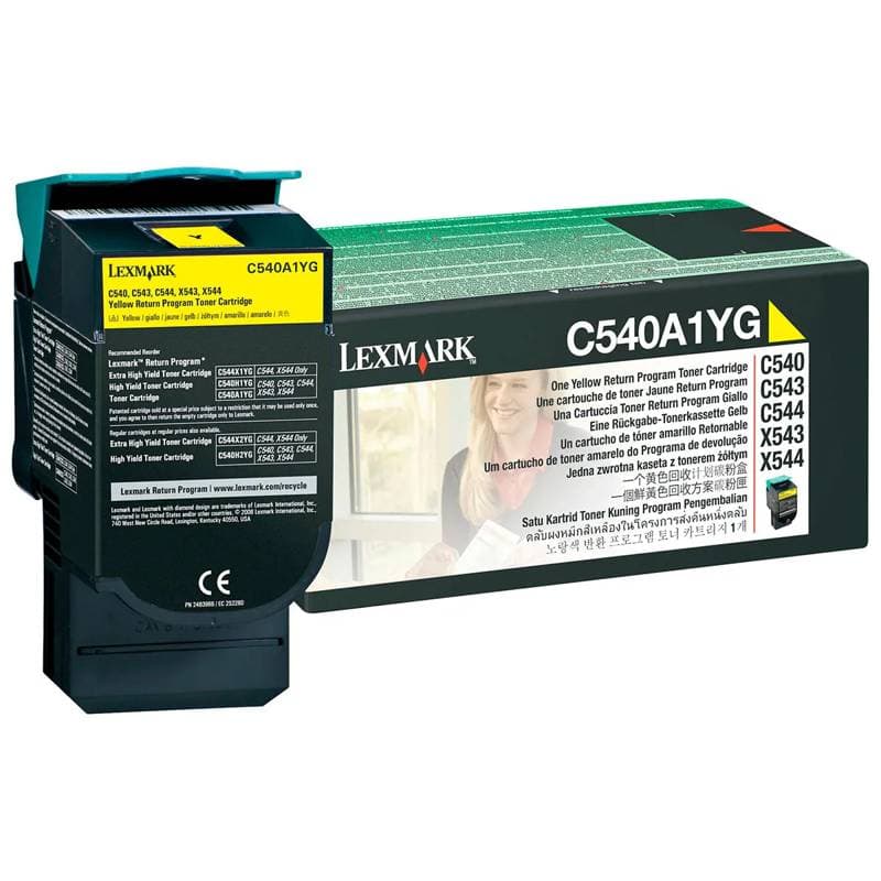 TONER AMARILLO 1K C540-543-544-546 | X543-544-546-548 - Imagen 1