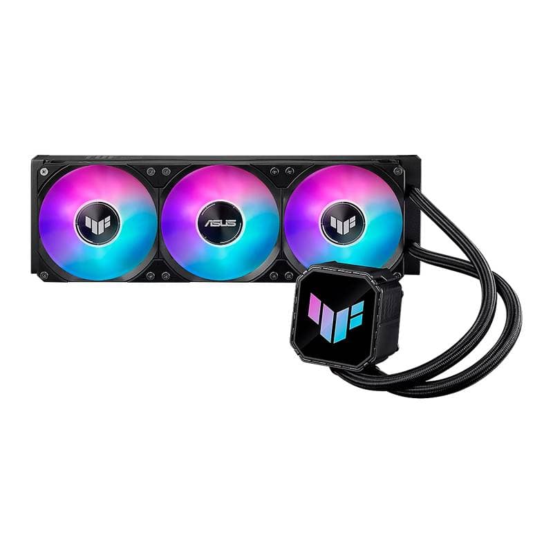 COOLER ASUS TUF Gaming LC III 360 ARGB LCD AIO 3 VEN.FOR AM5 - AM4 LGA 1851 1700 1200 115X - Imagen 1