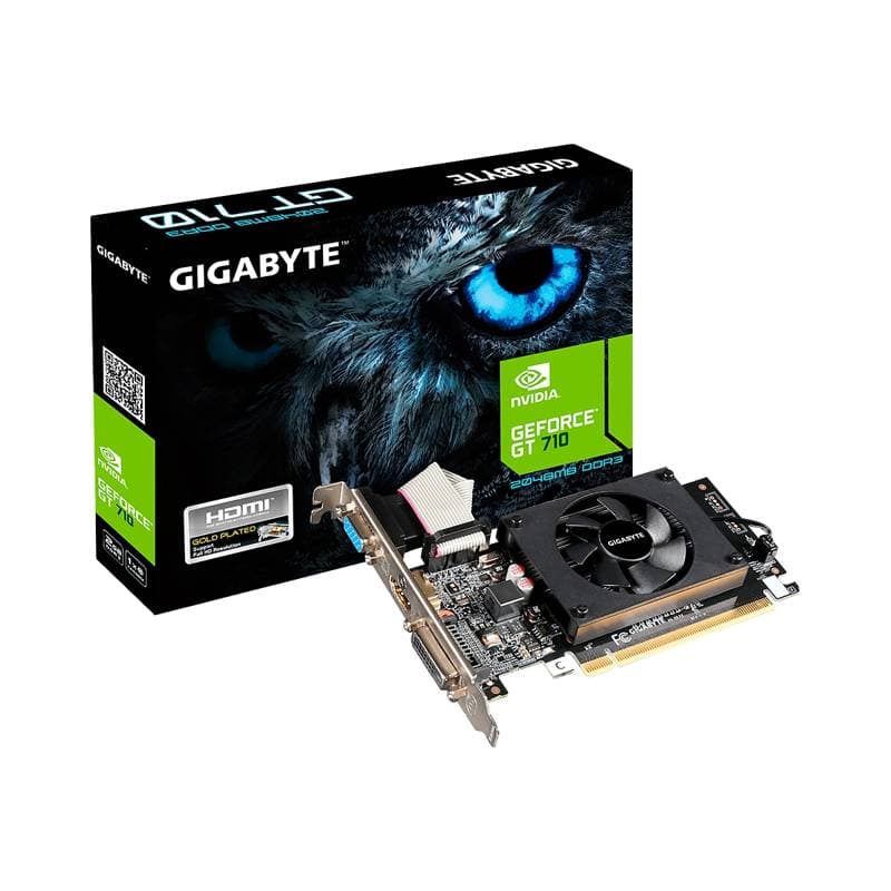 VIDEO GIGABYTE GV-N710D3-2GL 2GB DDR3 64BIT DVI-D HDMI D-SUB PCI-E 2.0 - Imagen 1